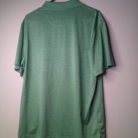 Saddlebred Polo Shirt Men L Short Sleeve Golf Green - Picture 8 of 12
